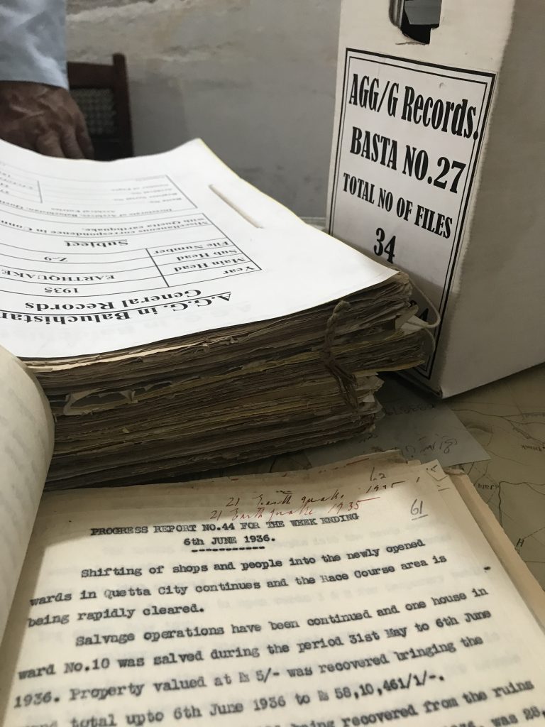 historical narrative quetta earthquake file 